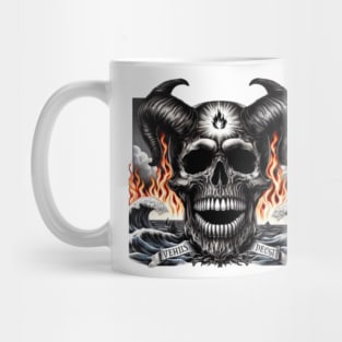 Fire skull Mug